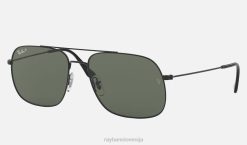 sl Ray-Ban moški andrea sončna očala mat črna/temno zelena VB06447