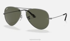 sl Ray-Ban moški aviator classic sončna očala mat siva/zelena VB067