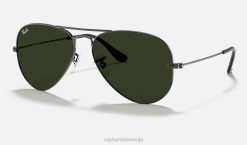 sl Ray-Ban moški aviator classic sončna očala polirana pištola/zelena VB065
