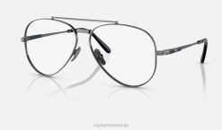 sl Ray-Ban moški aviator ii optika iz titana očala polirana orožje VB062149