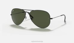 sl Ray-Ban moški aviator velika kovina ii sončna očala polirano črno/zeleno VB061383