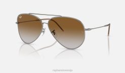 sl Ray-Ban moški aviator vzvratno sončna očala polirana bronasta kovina/rjava VB0646