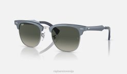 sl Ray-Ban moški clubmaster aluminij sončna očala mat modra na srebrno/sivi VB06831