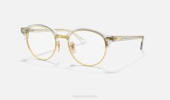 sl Ray-Ban moški clubround optika polirano prozorno VB061869 očala
