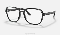 sl Ray-Ban moški državna stranska optika očala polirana črna VB062014