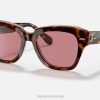 sl Ray-Ban moški državna ulična zbirka sončna očala polirana havana na prozorni roza/vijolični fotokromi VB061192