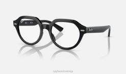 sl Ray-Ban moški gina optika očala polirana črna VB061712