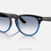 sl Ray-Ban moški iris sončna očala polirano črno na modro/modro VB061087