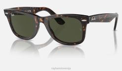 sl Ray-Ban moški izvirna klasika popotnika sončna očala polirana želva/zelena VB0611