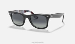 sl Ray-Ban moški izvirna mešanica barv Wayfarer sončna očala polirana črna/svetlo siva VB06994