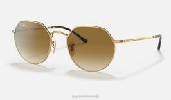 sl Ray-Ban moški jack sončna očala polirano zlato/rjavo VB0671