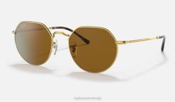 sl Ray-Ban moški jack sončna očala polirano zlato/rjavo VB0672