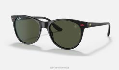 sl Ray-Ban moški kolekcija rb2202m scuderia ferrari sončna očala polirano črno/zeleno VB061352