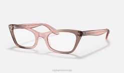 sl Ray-Ban moški lady burbank optika očala polirano prozorno roza VB061951