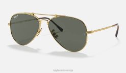 sl Ray-Ban moški letalski titan sončna očala mat zlato/zelena VB06876