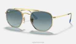sl Ray-Ban moški maršal ii sončna očala polirano zlato/modro VB06690
