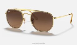 sl Ray-Ban moški maršal ii sončna očala polirano zlato/rjavo VB06692