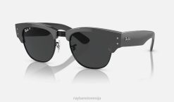 sl Ray-Ban moški mega šef kluba sončna očala polirana siva na črno/črno VB0620