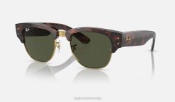 sl Ray-Ban moški mega šef kluba sončna očala polirana želva na zlato/zeleni VB0618