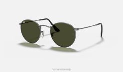 sl Ray-Ban moški okrogla kovina sončna očala mat gunmetal/zelena VB0626
