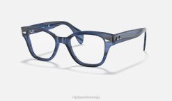 sl Ray-Ban moški optika rb0880 očala polirana črtasto modra VB062133