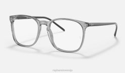 sl Ray-Ban moški optika rb5387 očala polirana prozorno siva VB061587