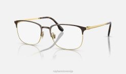 sl Ray-Ban moški optika rb6494 očala polirana havana na zlatu VB061998