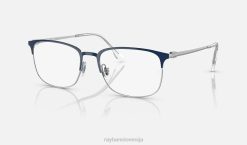 sl Ray-Ban moški optika rb6494 očala polirana modra na srebru VB061997