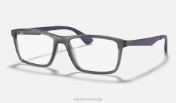 sl Ray-Ban moški optika rb7056 očala polirana prozorno siva VB062373