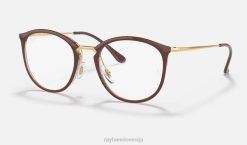 sl Ray-Ban moški optika rb7140 očala polirano rjava VB061604