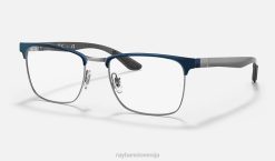 sl Ray-Ban moški optika rb8421 očala polirano modra na bronzelu VB062078