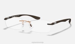 sl Ray-Ban moški optika rb8724 očala polirana svetlo rjava VB062271