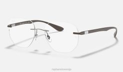 sl Ray-Ban moški optika rb8766 očala polirana svetlo rjava VB062404
