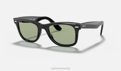 sl Ray-Ban moški originalne oprane leče Wayfarer sončna očala polirano črno/zeleno VB06397