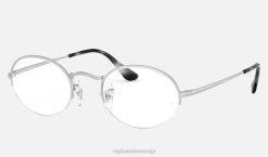 sl Ray-Ban moški ovalni pogled očala mat srebrna VB062331