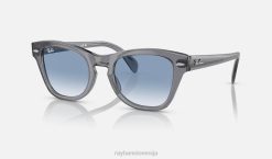 sl Ray-Ban moški rb0707s sončna očala polirano prozorno sivo/modro VB06406