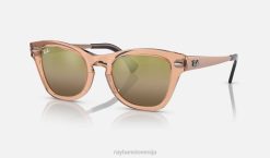 sl Ray-Ban moški rb0707sm sončna očala polirano prozorno rjavo/zlato VB061498