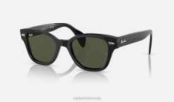 sl Ray-Ban moški rb0880s sončna očala polirano črno/zeleno VB06452