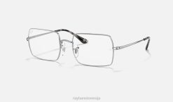 sl Ray-Ban moški rb1969v pravokotnik očala polirano srebro VB062363