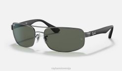 sl Ray-Ban moški rb3445 sončna očala polirana pištola/zelena VB06803