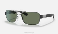 sl Ray-Ban moški rb3522 sončna očala polirana pištola/zelena VB061054