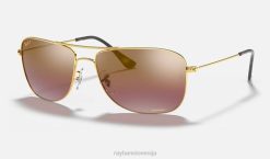 sl Ray-Ban moški rb3543 barvnost sončna očala polirano zlato/vijolično VB06775