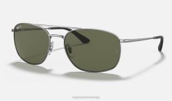 sl Ray-Ban moški rb3654 sončna očala polirana pištola/zelena VB06318