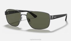 sl Ray-Ban moški rb3663 sončna očala polirana pištola/zelena VB06669