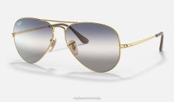 sl Ray-Ban moški rb3689 bi-gradient sončna očala polirano zlato/modro/sivo VB061332