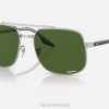sl Ray-Ban moški rb3699 sončna očala polirana srebrna/temno zelena VB06563