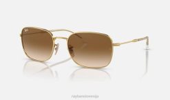 sl Ray-Ban moški rb3706 sončna očala polirano zlato/rjavo VB06322