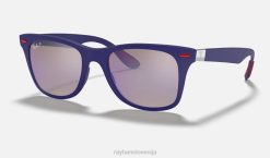 sl Ray-Ban moški rb4195m zbirka scuderia ferrari sončna očala mat modra/modra VB061076