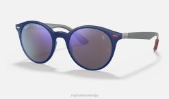 sl Ray-Ban moški rb4296m zbirka scuderia ferrari sončna očala mat modra/modra VB061140