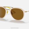 sl Ray-Ban moški rb4369m zbirka scuderia ferrari sončna očala polirana bela/rjava VB061350